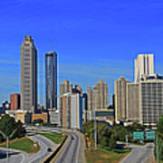 Atlanta, Georgia Downtown Skyline Poster