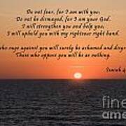 Atlantic Sunrise Scripture Poster