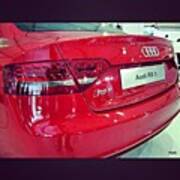 #audi #rs5 #red #tail #led #lamps #logo Poster
