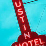 Austin Motel Sign Poster