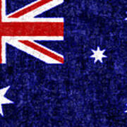 Australia Flag Batik Poster