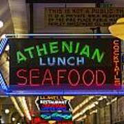 Authentic Lunch Seafood Poster