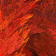Autumn Fire Abstract Pano 2 Poster