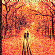 Autumn In Central Park Poster