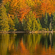 Autumn On Grand Sable Lake Poster