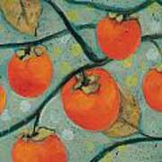 Autumn Persimmons Poster