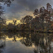 Autumn Sunset On West Brook Pond Poster