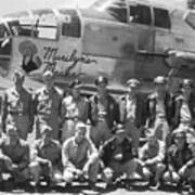 B-25 Bomber And Crew Poster