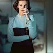 Babe Paley Wearing A Traina-norell Dress Poster