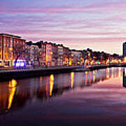 Bachelors Walk And River Liffey At Dawn - Dublin Poster