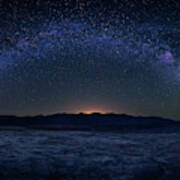 Badwater Under The Night Sky Poster