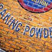 Baking Powder Ghost Sign Poster