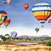Balloons Over San Elijo Lagoon Encinitas Poster