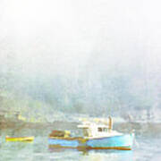 Bar Harbor Maine Foggy Morning Poster