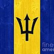 Barbados Flag Poster