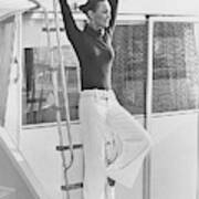 Barbara Leigh Wearing A Ban-lon Jumpsuit Poster