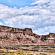 Bardenas Desert Panorama 1 Poster