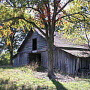 Barn On A Hill Poster