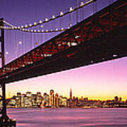Bay Bridge San Francisco Ca Usa Poster