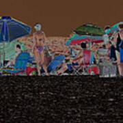 Beach Solar Series Iv Leopard Bikini Usa Poster