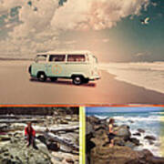 Beach Triptych 3 Poster