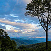 Beautiful Sky Smoky Mountains Poster