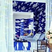 Bedroom With Bill Blass Fabrics Poster
