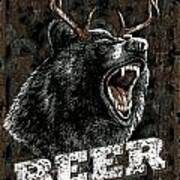 Beer Bear Poster