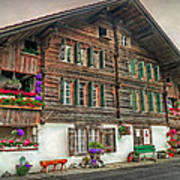 Bernese Wooden House Poster