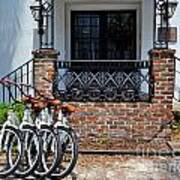 Bicycles In Charleston Poster