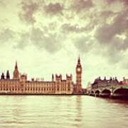 Big Ben & Parliament In London Poster