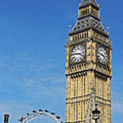 Big Ben And London Eye Poster