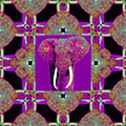 Big Elephant Abstract Window 20130201m68 Poster