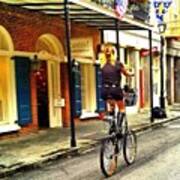 #biker # Street # People #new Orleans Poster