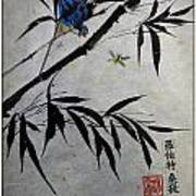 Bird In Bamboo Poster