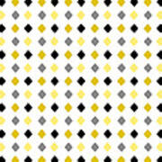 Black And Gold Diamond Pattern Poster