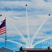 Blue Angels Bomb Burst In Air Over Fort Mchenry Finale Poster