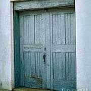 Blue Doors On Brewer Street Poster