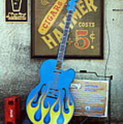 Blue Guitar Poster