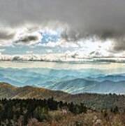 Blue Ridge Parkway Nc Cowee Mountains Spring Poster