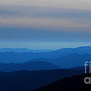 Blue Smokies At Dusk Poster