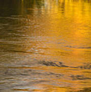 Boise River Autumn Abstract Poster