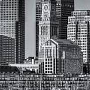 Boston Harbor And Skyline Iv Poster
