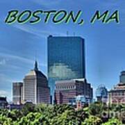 Boston Skyline Hdr Poster