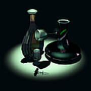 Bottle And Carafe Poster