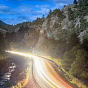Boulder Canyon Neon Light Poster