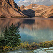 Bow Lake Sunrise Poster