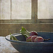 Bowl Full Of Plums Poster