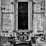 Box Car In Bw Poster