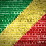 Brick Wall Congo-brazzaville Poster